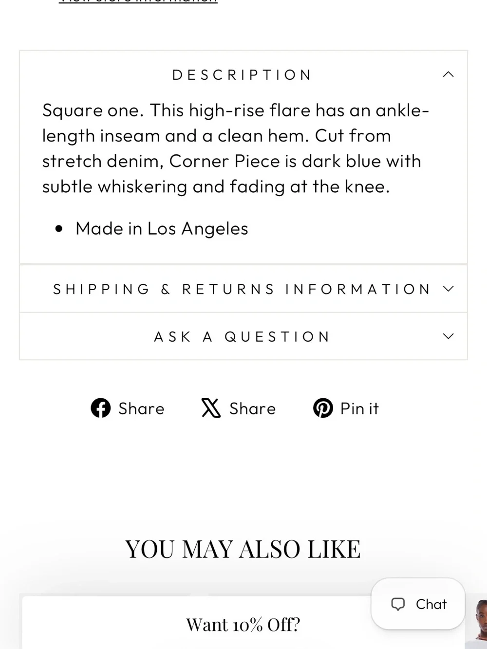 MOTHER The Hustler Ankle Jeans Corner Piece